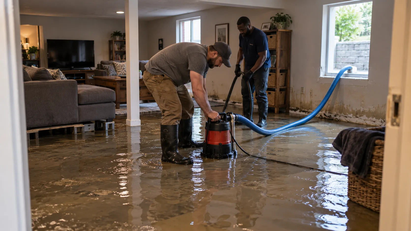 Flooded Basement Cleanup in Buffalo, NY